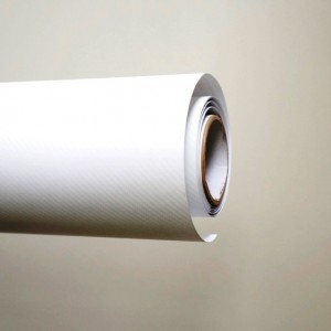 3D Бяло карбоново фолио - 1.52м. | BADUN